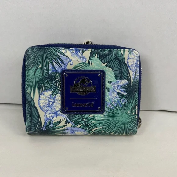 Loungefly Jurassic Park Palm Frond Zip Wallet - Picture 5 of 6